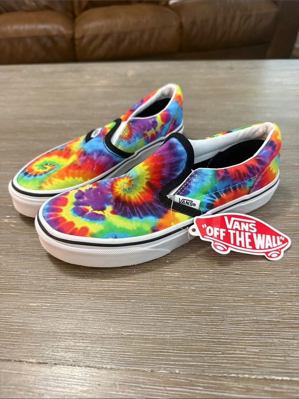 Vans Kids Tie-Dye Slip-On Sneakers - Rainbow